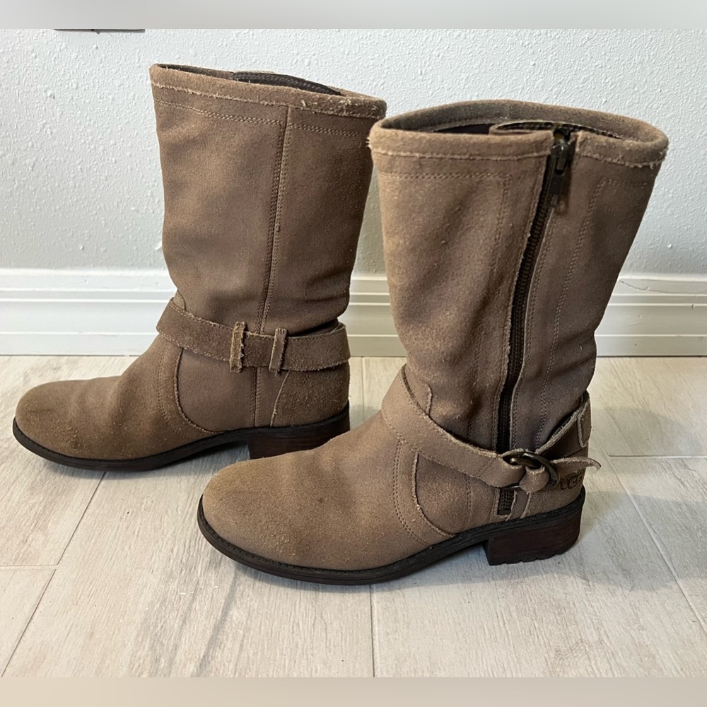 Ugg Suede Silva Biker Boot 8 - image 3